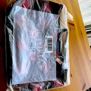 Victoria’s Secret red and black plaid tote